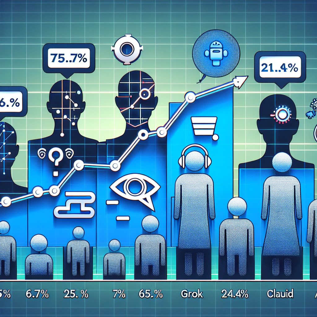 ChatGPT、市場シェア14%減少。Geminiが急成長