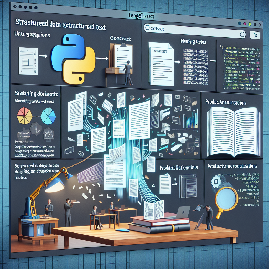 Google LangExtract、文書から情報を自動抽出